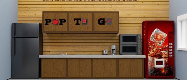 PopToGo - One Machine in a coffee break area